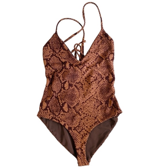 Mara Hoffman snake skin print swimsuit NEW - Picture 1 of 6